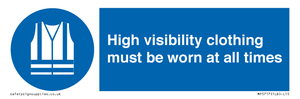 MP5717: High visibility clothing must be worn Mandatory Sign