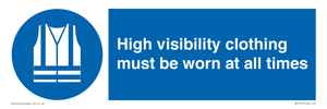 MP5717: High visibility clothing must be worn Mandatory Sign
