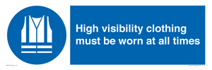 MP5717: High visibility clothing must be worn Mandatory Sign