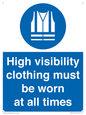 MP5717: High visibility clothing must be worn Mandatory Sign