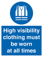 MP5717: High visibility clothing must be worn Mandatory Sign