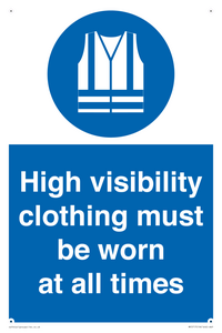 MP5717: High visibility clothing must be worn Mandatory Sign