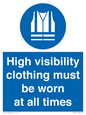 MP5717: High visibility clothing must be worn Mandatory Sign