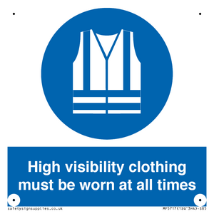 MP5717: High visibility clothing must be worn Mandatory Sign