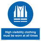 MP5717: High visibility clothing must be worn Mandatory Sign