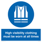 MP5717: High visibility clothing must be worn Mandatory Sign