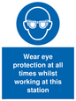 MP5727: Wear eye protection at all times Mandatory Sign