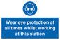 MP5727: Wear eye protection at all times Mandatory Sign