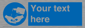 MP5974: Custom hand sanitiser sign
