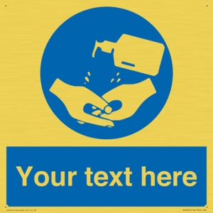 MP5974: Custom hand sanitiser sign