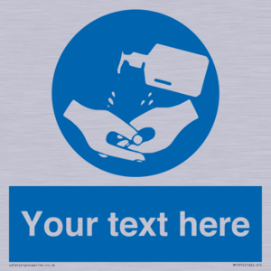 MP5974: Custom hand sanitiser sign