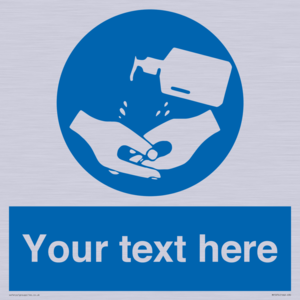 MP5974: Custom hand sanitiser sign