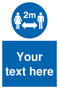 MP5975: custom social distance sign