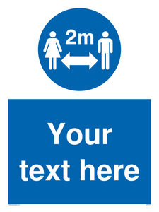 MP5975: custom social distance sign
