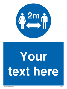 MP5975: custom social distance sign