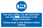MP6028: For your safety, we ask that there are only ___ customers in the shop at any time. Please keep a safe