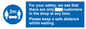 MP6028: For your safety, we ask that there are only ___ customers in the shop at any time. Please keep a safe