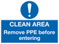 MP6030: Clean area. Remove PPE before entering