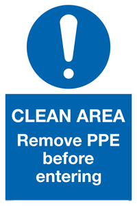 MP6030: Clean area. Remove PPE before entering