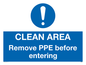 MP6030: Clean area. Remove PPE before entering
