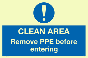 MP6030: Clean area. Remove PPE before entering
