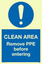 MP6030: Clean area. Remove PPE before entering