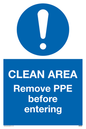 MP6030: Clean area. Remove PPE before entering