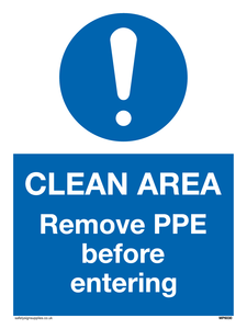 MP6030: Clean area. Remove PPE before entering