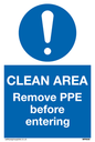 MP6030: Clean area. Remove PPE before entering