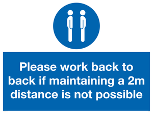 MP6033: Please work back to back if maintaining 2m distance is not possible