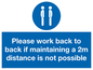MP6033: Please work back to back if maintaining 2m distance is not possible