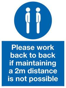 MP6033: Please work back to back if maintaining 2m distance is not possible