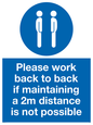 MP6033: Please work back to back if maintaining 2m distance is not possible