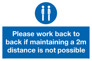 MP6033: Please work back to back if maintaining 2m distance is not possible