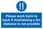 MP6033: Please work back to back if maintaining 2m distance is not possible