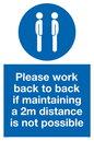 MP6033: Please work back to back if maintaining 2m distance is not possible