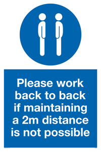 MP6033: Please work back to back if maintaining 2m distance is not possible