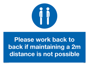MP6033: Please work back to back if maintaining 2m distance is not possible