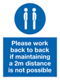 MP6033: Please work back to back if maintaining 2m distance is not possible