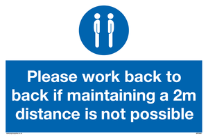 MP6033: Please work back to back if maintaining 2m distance is not possible