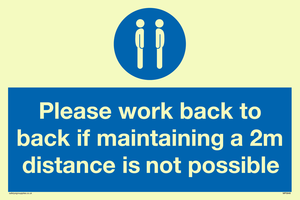 MP6033: Please work back to back if maintaining 2m distance is not possible