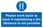 MP6033: Please work back to back if maintaining 2m distance is not possible
