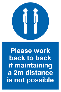 MP6033: Please work back to back if maintaining 2m distance is not possible