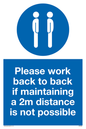 MP6033: Please work back to back if maintaining 2m distance is not possible