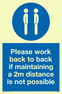 MP6033: Please work back to back if maintaining 2m distance is not possible