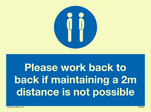 MP6033: Please work back to back if maintaining 2m distance is not possible