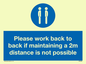 MP6033: Please work back to back if maintaining 2m distance is not possible