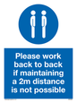 MP6033: Please work back to back if maintaining 2m distance is not possible
