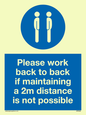 MP6033: Please work back to back if maintaining 2m distance is not possible