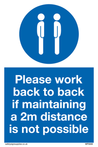 MP6033: Please work back to back if maintaining 2m distance is not possible